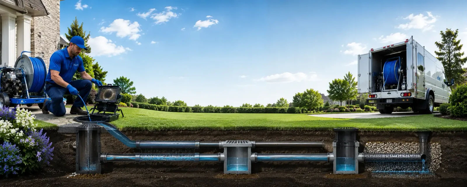 Outdoor drain cleaning information for Clemons, NY